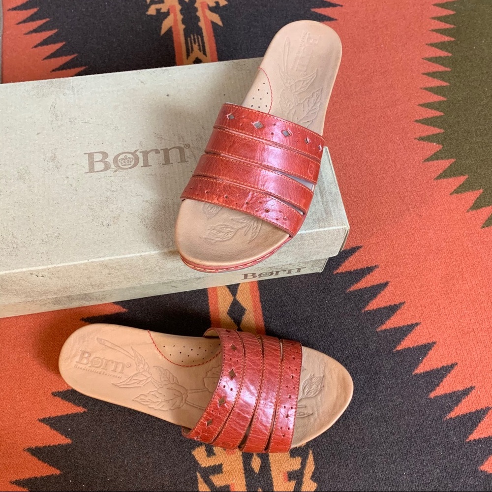 Born leather slides/sandals
